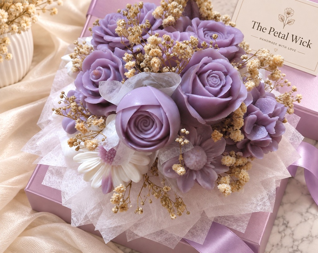 Lavender Bouquet in a Luxury Gift Setting.jpg