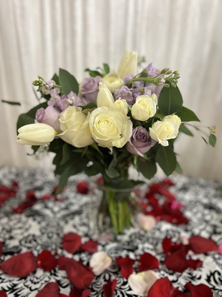 Lavender Roses Bridal Bouquet