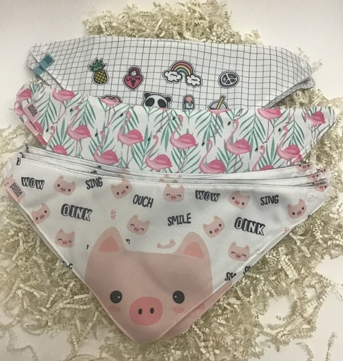 Three Colorful Bibs